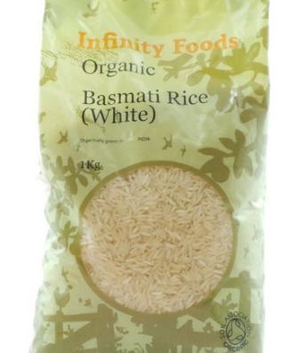 Infinity Foods Organic White Basmati Rice 1kg