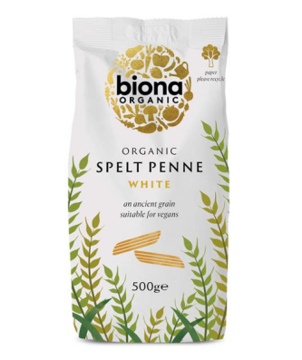 Biona Organic Spelt White Penne Pasta 500g