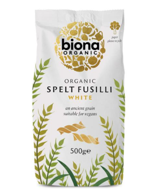 Biona Organic Spelt White Fusilli Pasta 500g