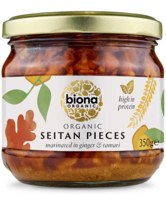 Biona Seitan Morceaux au Gingembre & Tamari 350g