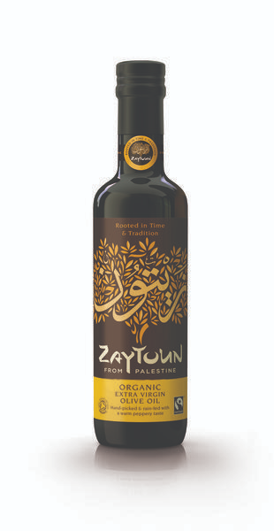 Zaytoun Huile d'Olive Extra Vierge Palestinienne Bio FairTrade, 250ml
