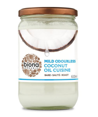 Biona Huile de Noix de Coco Inodore Bio Cuisine Vegan, 610 ml