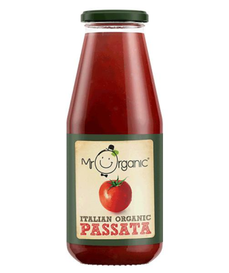 Mr Organic Passata bio sans sel ajouté, sans sucre ajouté, 400g
