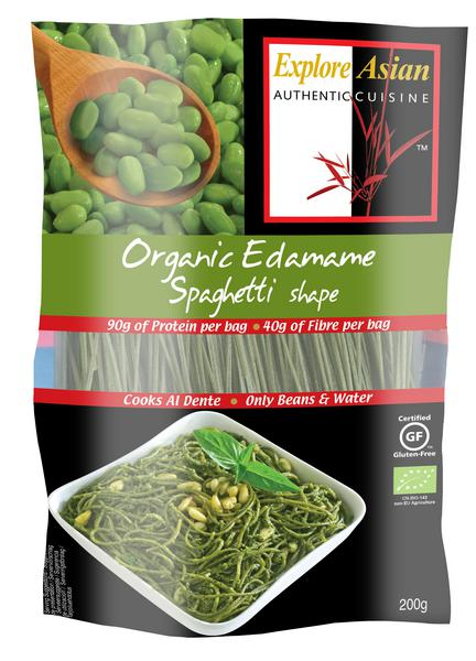 Explorez les spaghettis aux edamames bio asiatiques sans gluten, 200 g
