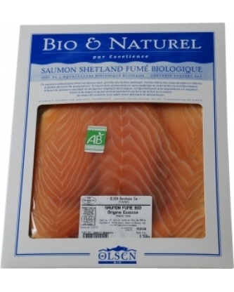 Saumon écossais fumé bio AB plaque 150g