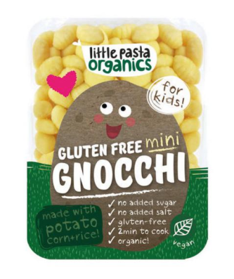 Little Pasta Organics Gnocchi Mini Gluten Free, sans sel ajouté, sans sucre ajouté, Vegan 250g