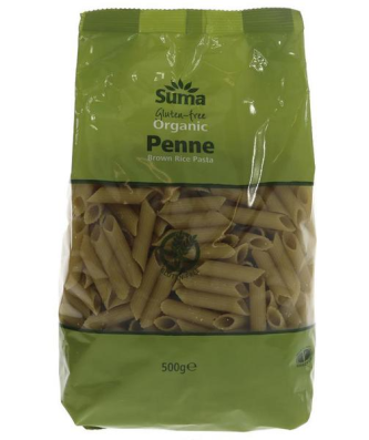 Suma Pâtes Penne au Riz Complet Bio 500g