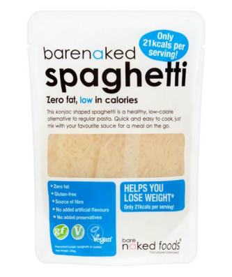 Barenaked Spaghetti hypocalorique sans gluten 380g