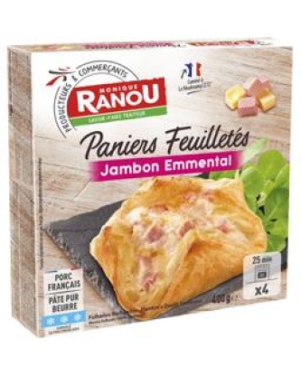 monique ranou paniers feuilletes jambon emmental