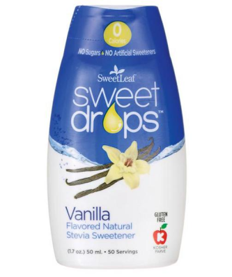 Sweetleaf Vanilla Sweet Drops sans produits laitiers, sans gluten 50 ml