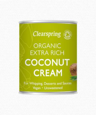 Clearspring Crème de Noix de Coco Extra Riche Bio Vegan, 200 ml