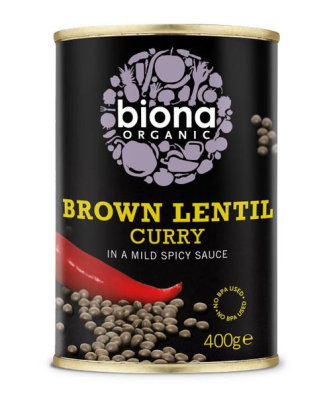 Biona Organic Brown Lentil Curry 400g