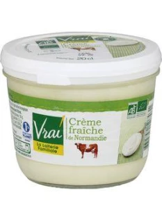 vrai creme fraiche de normandie bio