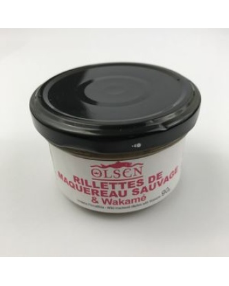 Rillettes de maquereaux au wakamé 45% bio verrine 90g