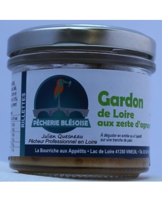 Rillettes de Gardon de Loire aux Zeste d'agrumes 80g - Pêcherie Blésoise