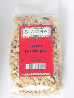 Févettes Décortiquées Cassées Emondées