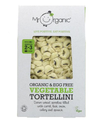 Mr Organic Tortellini aux Légumes Bio Vegan, 250g