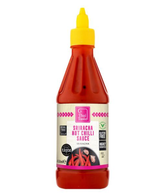 Thai Taste Sriracha Sauce piquante sans gluten, végétalienne 450 ml