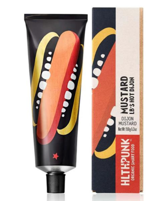 HLTHPUNK Moutarde Jaune Style Dijon Bio Vegan, 150g
