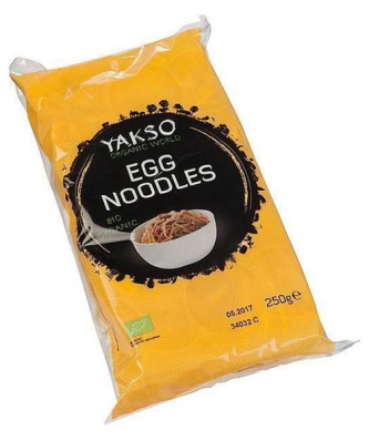 Yakso Organic Egg Noodles 250g