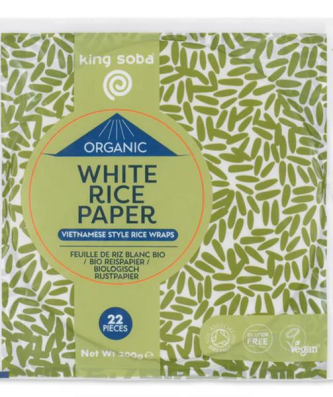 King Soba Feuille de Riz Blanc Bio 200g