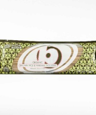 King Soba Nouilles de Riz Brun & Wakame Bio 250g