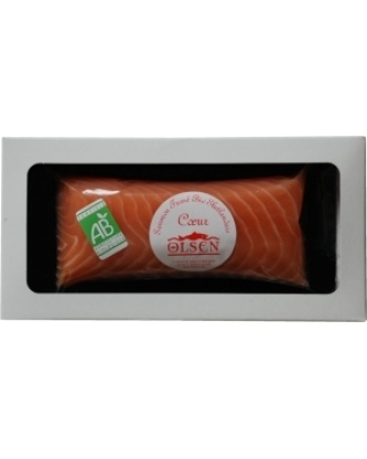 Saumon fumé bio AB en coeur de 160g