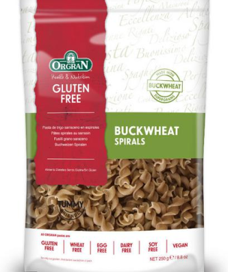 Orgran Buckwheat Pasta Spirals Gluten Free 250g