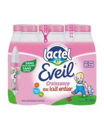 Lait UHT de croissance EVEIL bouteilles 6x1 litre