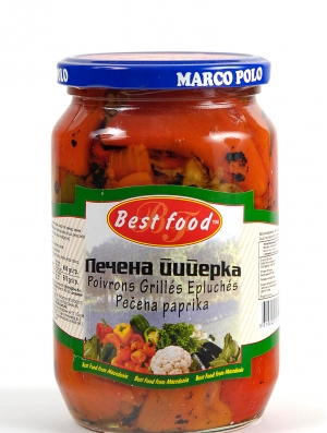 Poivrons Grillés Epluchés en Saumure