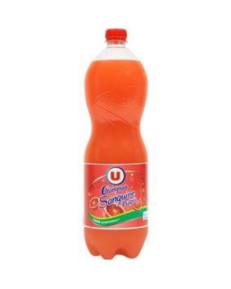 Orangeade pulpée sanguine U pet 1,5 litre