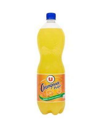 Orangeade pulpée U pet 1,5 litre
