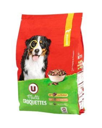 Multicroquettes p/chien sénior volaille/céréales/légumes U 3kg