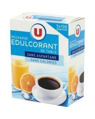 Edulcorant de table U boîte 5x100 comprimés 25g