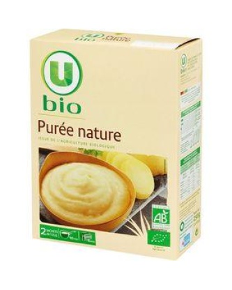 Puree nature U BIO 2x125g 250g