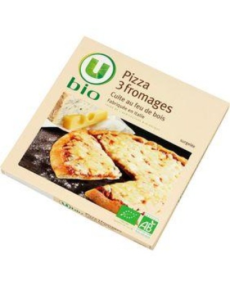 Pizza 3 fromages U BIO, 360g
