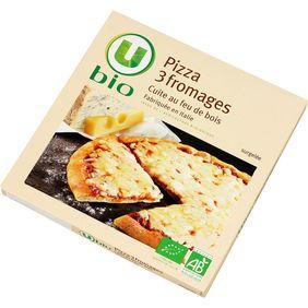 Pizza 3 fromages U BIO, 360g