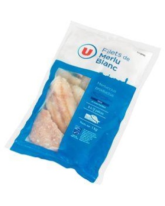 Filet de merlu blanc MSC U sachet 1kg