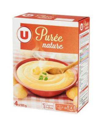 Purée nature U sachets 4x125g 500g