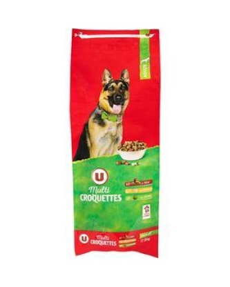 Multicroquettes pour chien boeuf/céréales/légumes U 20kg