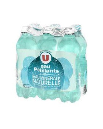 Eau minérale naturelle gazeuse U bouteille 6x50cl