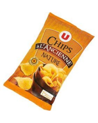 Chips à l'ancienne nature U sachet 150g