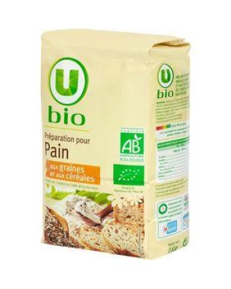 Préparation pour pain aux graines et aux céréales U BIO 1kg