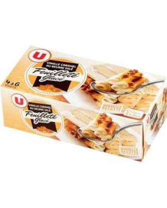 Feuilleté glacé vanille caramel U 342g