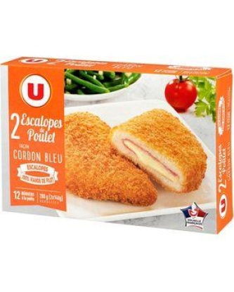 Cordon bleu de poulet U, 2x140g