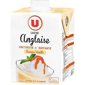Crème anglaise saveur vanille UHT U, 50cl