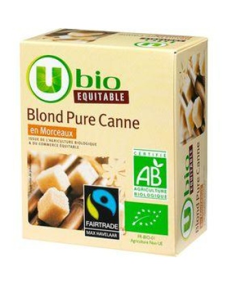 Blond Pure Canne en Morceaux "U BIO Equitable"500g