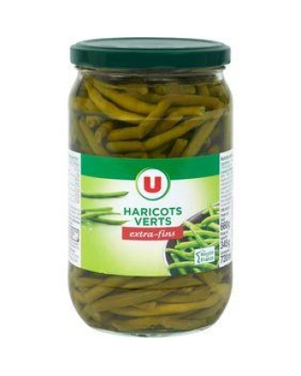 Haricots verts extra-fins U bocal 72cl 345g