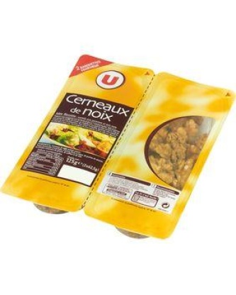 Cerneaux de noix, U, barquette secable 2 x 62,5g