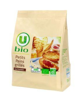 Petits pains grillés au froment U BIO 225g